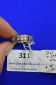 9ct 375 Ring with Sapphires and Cubic Zirconias