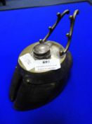 Silver Plated Inkwell in the Form of a Reindeer Hoof