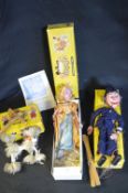 Three Pelham Puppets; Policeman, Princess and a Dog