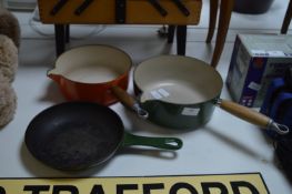 The Le Creuset Saucepans