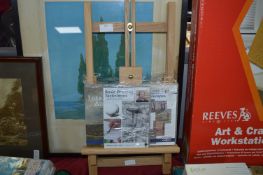 Small Easel and Three Instructional Painting DVDs