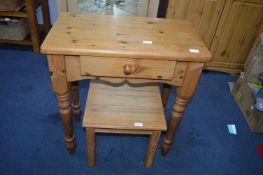 Pine Side Table and Small Coffee Table