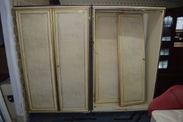 Pair of Padded Italian Style Double Wardrobes (AF)