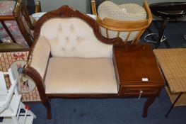 Upholstered Telephone Seat