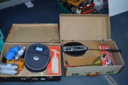 Two Old Suitcases and Contents