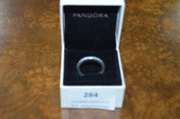 Pandora Ladies 925 Sterling Silver Ring with Cubic