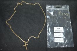 14ct Gold Chain and a 9ct Gold Crucifix