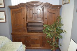 Solid Dark Oak Wall Unit