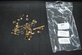 Assortment of 9ct Gold Earrings, Scrap Gold, etc.