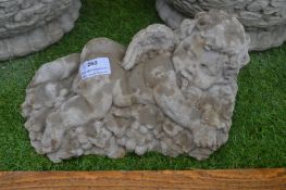 Reclining Cherub Garden Ornament