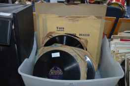 Box of 78rpm Records