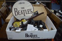 Wii Beatles Rock Band Guitar, Drum Kit, etc.