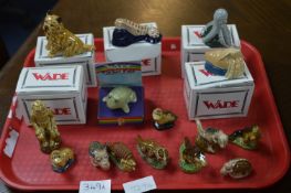 Collection of Wade Ornaments Including Boxed Sea Life Creatures and Dinosaurs