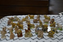 30+ Assorted Wade Ornaments Including Nursery Rhyme Figures - Humpty Dumpty, Little Bo Peep etc