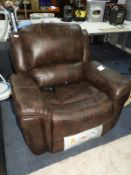 *Faux Leather Fabric Recliner