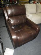*Larkin Leather Rocking Recliner with USB Socket, Power Supply and Cable