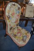 Embroidered Upholstered Nursing Chair