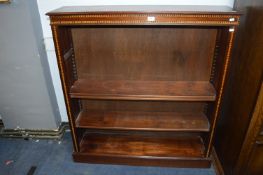 Inlaid Mahogany Bookshelves