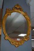 Ornate Gilt Framed Mirror with Cherubs (AF)