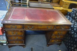 Leather Topped Desk (Some Wear)