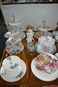 *Assortment of Cake Plates, Teapots, etc.