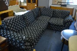 Black & Grey Four Seat Corner Unit