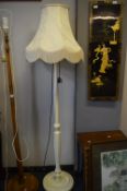 Cream Standard Lamp and Shade