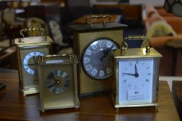 Four Carriage Clocks