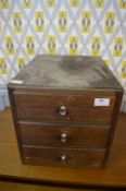 Three Drawer Pine Stationery Unit