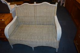 White Painted Conservatory Seat