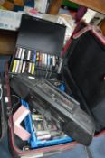 Suitcase Containing Cassette Recorder and Cassette
