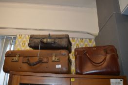 Three Old Suitcases