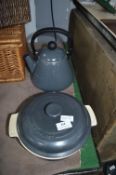 Le Creuset Casserole Dish and Kettle (Grey)