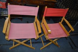 Pair of Folding Directors Chairs