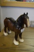 Pottery Figure of a Shire Horse
