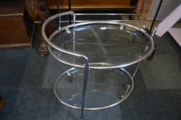 Chrome and Glass Tea Trolley