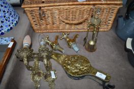 Brassware Including Taps, Bellows, Light Fittings,