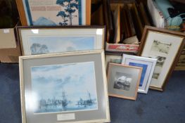 Box of Framed Prints (Mainly Shipping)