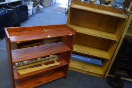 Two Pine Bookshelves