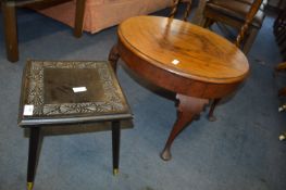 Circular Coffee Table and a Small Occasional Table