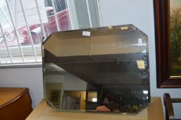 Two 1930's Bevelled Edge Wall Mirrors