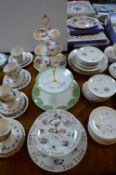 *Three Ceramic Cake Stands