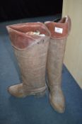 Pair of Rawhide Cowboy Boots