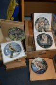 Box of Wall Plates Danbury Mint by Wedgwood etc.
