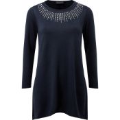 *Nineteen Dark Blue & Pearl Blouses by Grace Sizes