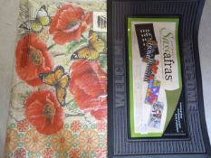 *Evergreen Sassafras Doormat and a Floral Dimensio