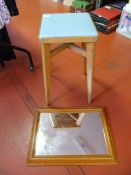 *Retro Stool and a Small Pine Mirror