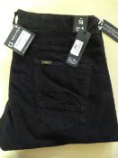 *Lois Corduroy Trousers (Black) Size: 34