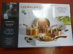 *Cermalon Five PIece Copper Collection Non-Stick P