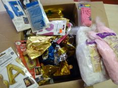 Box of Balloons, Balloon Letters and Decorative Fe